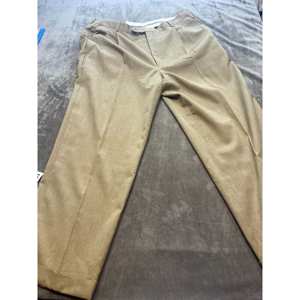 Hart Schaffner Marx Performance Traveler Flat Front Pants‎ Gray 40R 40x29